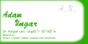 adam ungar business card